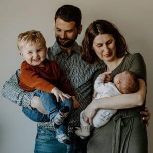 Gezinsfoto van familie Hoogendoorn.