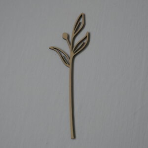 houten bloemen - pioenroos in knop